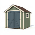 Casetta da giardino 300x240x250 cm in legno verde salvia per deposito stile rustico